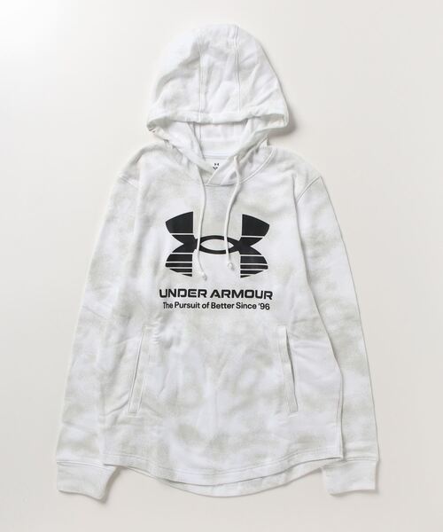 UNDER ARMOUR(アンダーアーマー)の「アンダーアーマー UA RIVAL TERRY NOVELTY HD(パーカー・メンズ・ホワイト/ブラック・M/3L/L/LL)」の1枚目の写真