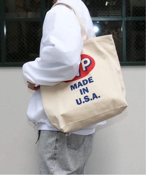 C.E.L.STORE(セルストア)の「STP / エスティーピー US MADE RETRO LOGO TOTE USメイド レトロロゴトートバッグ(トートバッグ・メンズ・ナチュラル・FREE)」の6枚目の写真