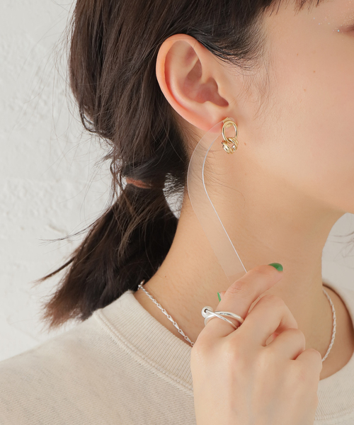SLOBE IENA（スローブイエナ）の「【PHILIPPE AUDIBERT】 ゴールドモチーフピアス（ピアス（両耳用）・レディース・ゴールド・FREE）」の5枚目の写真