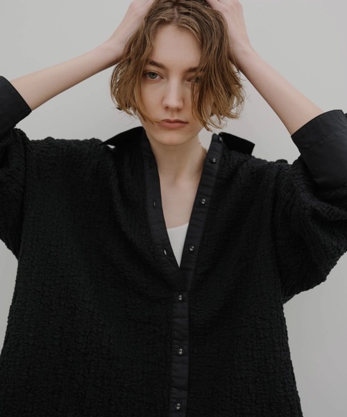 WILLFULLY（ウィルフリー）の「double design cuffs matelasse relax 