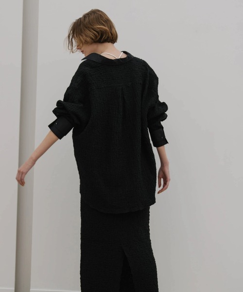WILLFULLY（ウィルフリー）の「double design cuffs matelasse relax 