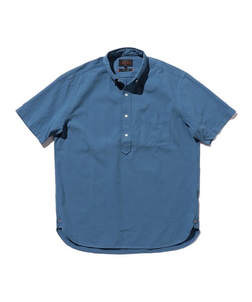 美品　BEAMS PLUS　シャツ　半袖　ブルー　オックスフォード　ボタンダウン BEAMS+ シャツ BEAMS PLUS / オックスフォード プルオーバー