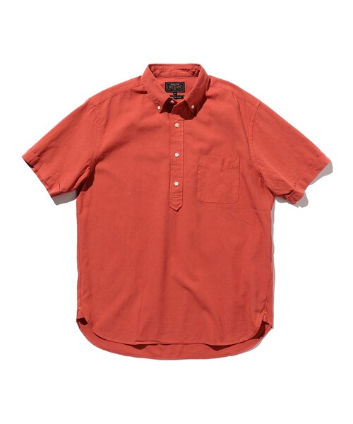 BEAMS PLUS（ビームスプラス）の「BEAMS PLUS / 強撚 オックスフォード 近江晒し プルオーバー ショートスリーブ ボタンダウン シャツ（シャツ/ブラウス・メンズ・グリーン/ブルー/レッド・M/S/XL/L）」の12枚目の写真