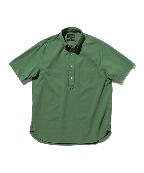 BEAMS PLUS（ビームスプラス）の「BEAMS PLUS / 強撚 オックスフォード 近江晒し プルオーバー ショートスリーブ ボタンダウン シャツ（シャツ/ブラウス・メンズ・グリーン/ブルー/レッド・M/S/XL/L）」の19枚目の写真