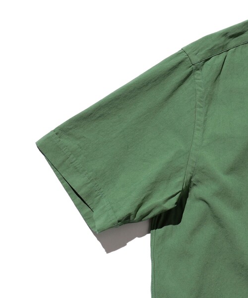 BEAMS PLUS（ビームスプラス）の「BEAMS PLUS / 強撚 オックスフォード 近江晒し プルオーバー ショートスリーブ ボタンダウン シャツ（シャツ/ブラウス・メンズ・グリーン/ブルー/レッド・M/S/XL/L）」の21枚目の写真