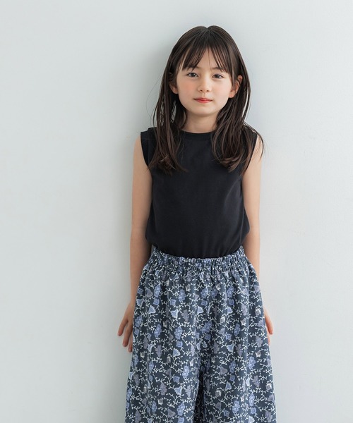 セール】キッズ 親子お揃いヴィンテージポリブルーエスニック柄パンツ