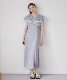 archives | 花柄パイピングＢｉｇカラーワンピース(ワンピース)