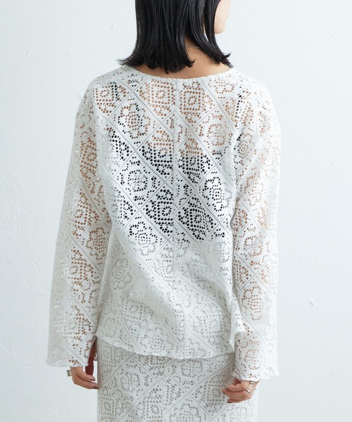 SHENERY（シーナリー）の「レースブラウス（シャツ/ブラウス・レディース・ホワイト/ブラック・FREE）」の9枚目の写真