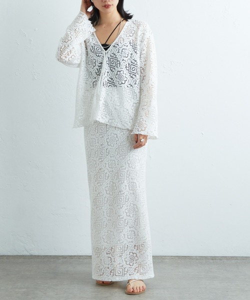 SHENERY（シーナリー）の「レースブラウス（シャツ/ブラウス・レディース・ホワイト/ブラック・FREE）」の16枚目の写真