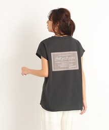 DRESKIP | 【遊び心あるバックデザイン】フレンチスリ-ブTシャツ(Tシャツ/カットソー)