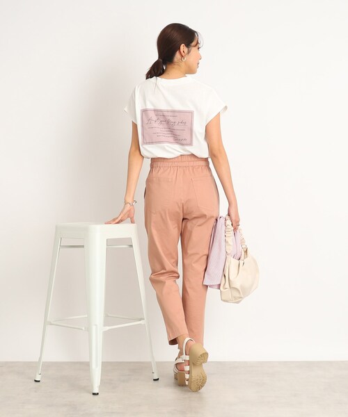 DRESKIP(ドレスキップ)の「◆【遊び心あるバックデザイン】フレンチスリ-ブTシャツ(Tシャツ/カットソー・レディース・オフホワイト/ライトグリーン/グレー系その他/ベビーピンク・03/02)」の18枚目の写真