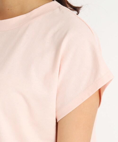 DRESKIP(ドレスキップ)の「◆【遊び心あるバックデザイン】フレンチスリ-ブTシャツ(Tシャツ/カットソー・レディース・オフホワイト/ライトグリーン/グレー系その他/ベビーピンク・03/02)」の12枚目の写真