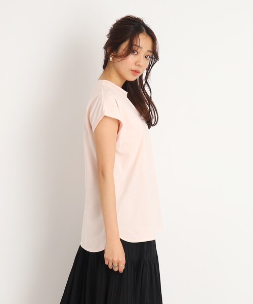 DRESKIP(ドレスキップ)の「◆【遊び心あるバックデザイン】フレンチスリ-ブTシャツ(Tシャツ/カットソー・レディース・オフホワイト/ライトグリーン/グレー系その他/ベビーピンク・03/02)」の15枚目の写真