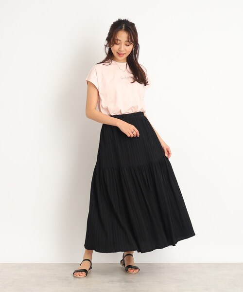 DRESKIP(ドレスキップ)の「◆【遊び心あるバックデザイン】フレンチスリ-ブTシャツ(Tシャツ/カットソー・レディース・オフホワイト/ライトグリーン/グレー系その他/ベビーピンク・03/02)」の17枚目の写真