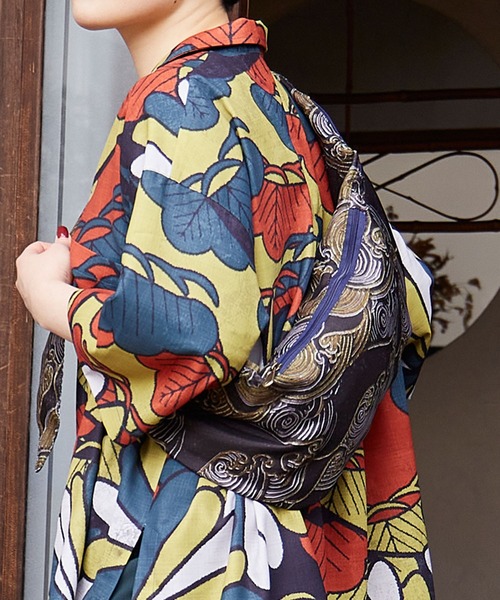 カヤ（カヤ）の「【カヤ】波たすきバッグ小（ショルダーバッグ・メンズ・ネイビー/ブラック・FREE）」の5枚目の写真