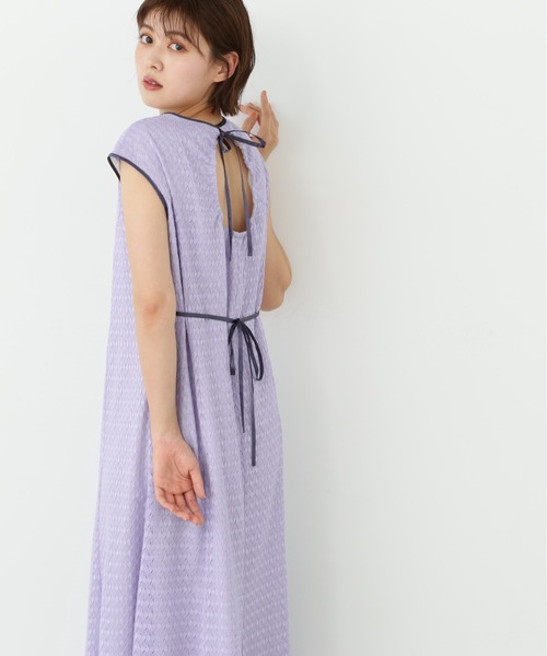 JILL by JILL STUART(ジルバイジルスチュアート)の「◇バルファスレースカラーワンピース(ワンピース・レディース・ホワイト/パープル・FREE)」の7枚目の写真