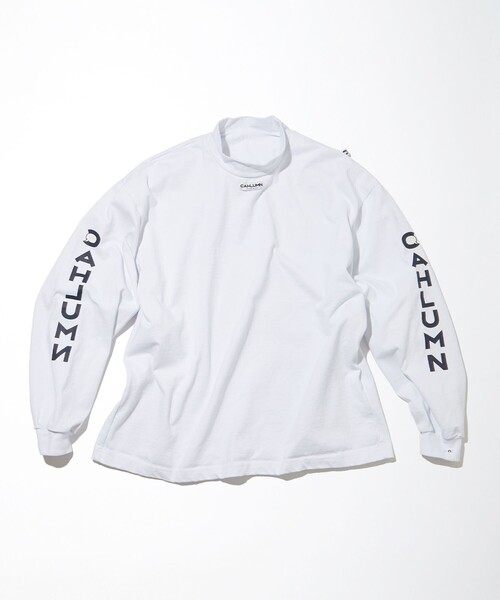 【 】Heavy Cotton Mockneck Tee 海外限定 CAHLUMN/Heavy Weight Jersey Mock Neck L/S Tee｜Daytona Park
