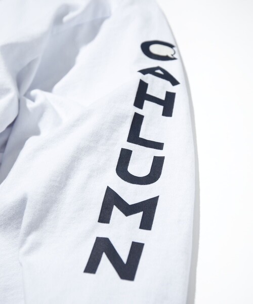 CAHLUMN（カウラム）の「CAHLUMN/カウラム Heavy weight Jersey Mock Neck L/S Print Tee/ヘビーウェイト ジャージー モックネック ロングスリーブ プリントTシャツ（Tシャツ/カットソー・メンズ・ネイビー/ライトグレー/ブルー/ホワイト・MEDIUM/XX-LARGE/LARGE/X-LARGE）」の18枚目の写真