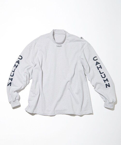 CAHLUMN（カウラム）の「CAHLUMN/カウラム Heavy weight Jersey Mock Neck L/S Print Tee/ヘビーウェイト ジャージー モックネック ロングスリーブ プリントTシャツ（Tシャツ/カットソー・メンズ・ネイビー/ライトグレー/ブルー/ホワイト・MEDIUM/XX-LARGE/LARGE/X-LARGE）」の22枚目の写真