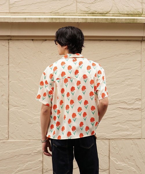 INTERPLAY（インタープレイ）の「【INTERPLAY x TAKERU】 ハワイアン & フローラル 半袖シャツ（シャツ/ブラウス・メンズ・ミント/ピンク/ホワイト・FREE）」の6枚目の写真