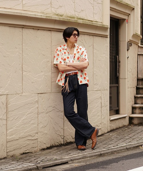 INTERPLAY（インタープレイ）の「【INTERPLAY x TAKERU】 ハワイアン & フローラル 半袖シャツ（シャツ/ブラウス・メンズ・ミント/ピンク/ホワイト・FREE）」の10枚目の写真