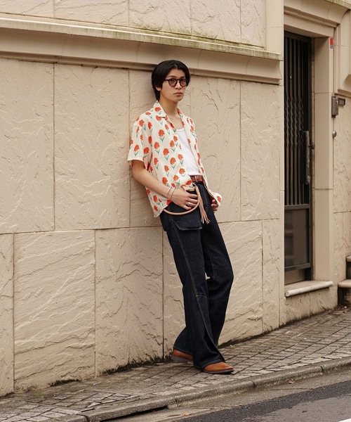 INTERPLAY（インタープレイ）の「【INTERPLAY x TAKERU】 ハワイアン & フローラル 半袖シャツ（シャツ/ブラウス・メンズ・ミント/ピンク/ホワイト・FREE）」の11枚目の写真