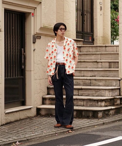 INTERPLAY（インタープレイ）の「【INTERPLAY x TAKERU】 ハワイアン & フローラル 半袖シャツ（シャツ/ブラウス・メンズ・ミント/ピンク/ホワイト・FREE）」の12枚目の写真