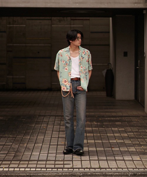 INTERPLAY（インタープレイ）の「【INTERPLAY x TAKERU】 ハワイアン & フローラル 半袖シャツ（シャツ/ブラウス・メンズ・ミント/ピンク/ホワイト・FREE）」の19枚目の写真