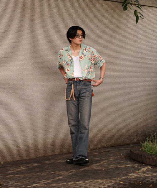 INTERPLAY（インタープレイ）の「【INTERPLAY x TAKERU】 ハワイアン & フローラル 半袖シャツ（シャツ/ブラウス・メンズ・ミント/ピンク/ホワイト・FREE）」の22枚目の写真