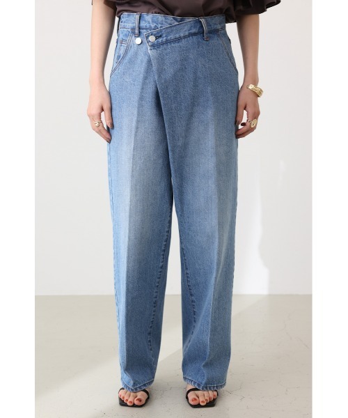 【crie conforto】クリーコンフォルト　フレア　デニムパンツ　ワイド crie conforto】クリーコンフォルト フレア デニムパンツ ワイド