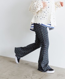 LOWRYS FARM | カットジャガードフレアパンツ　 970201(その他パンツ)
