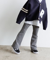 LOWRYS FARM | カットジャガードフレアパンツ　 970201(その他パンツ)