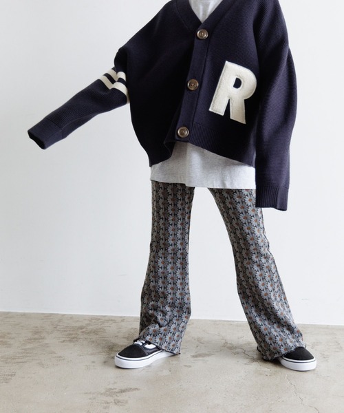 LOWRYS FARM（ローリーズファーム）の「カットジャガードフレアパンツ　 970201（その他パンツ・キッズ・グレー/ブラウン/ネイビー・110cm/120cm/130cm/140cm/150cm）」の7枚目の写真