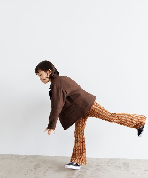 LOWRYS FARM（ローリーズファーム）の「カットジャガードフレアパンツ　 970201（その他パンツ・キッズ・グレー/ブラウン/ネイビー・110cm/120cm/130cm/140cm/150cm）」の10枚目の写真