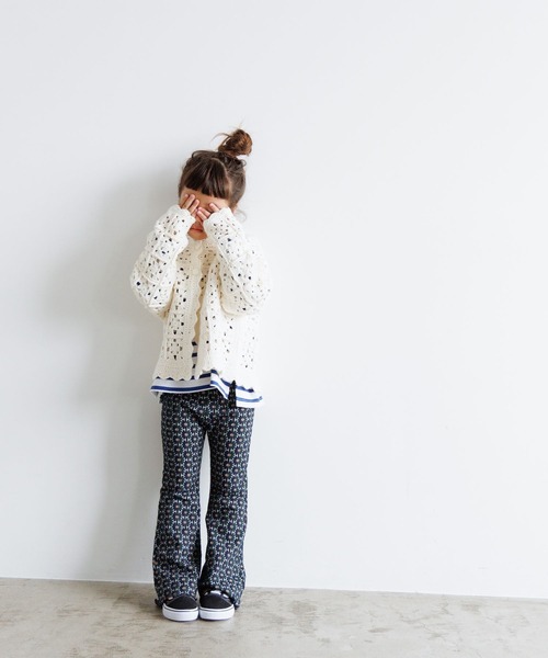 LOWRYS FARM（ローリーズファーム）の「カットジャガードフレアパンツ　 970201（その他パンツ・キッズ・グレー/ブラウン/ネイビー・110cm/120cm/130cm/140cm/150cm）」の13枚目の写真