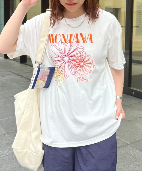 CPCM(シーピーシーエム)の「センハナ刺繍T(Tシャツ/カットソー・レディース・アイボリー/ブラック/オフホワイト・FREE)」の4枚目の写真