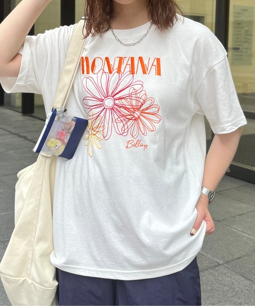 CPCM(シーピーシーエム)の「センハナ刺繍T(Tシャツ/カットソー・レディース・アイボリー/ブラック/オフホワイト・FREE)」の5枚目の写真