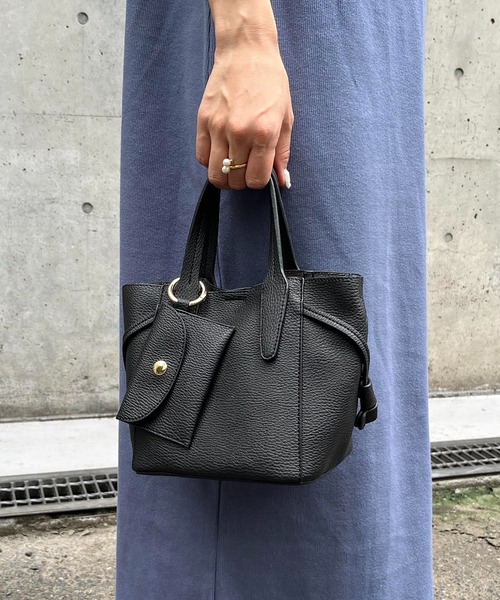 CAPRICIEUX LE'MAGE（カプリシューレマージュ）の「パスケースSETソフトバッグ（ハンドバッグ・レディース・ベージュ/ブラック/アイボリー・FREE）」の14枚目の写真