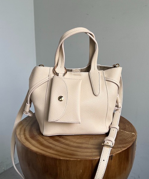 CAPRICIEUX LE'MAGE（カプリシューレマージュ）の「パスケースSETソフトバッグ（ハンドバッグ・レディース・ベージュ/ブラック/アイボリー・FREE）」の18枚目の写真