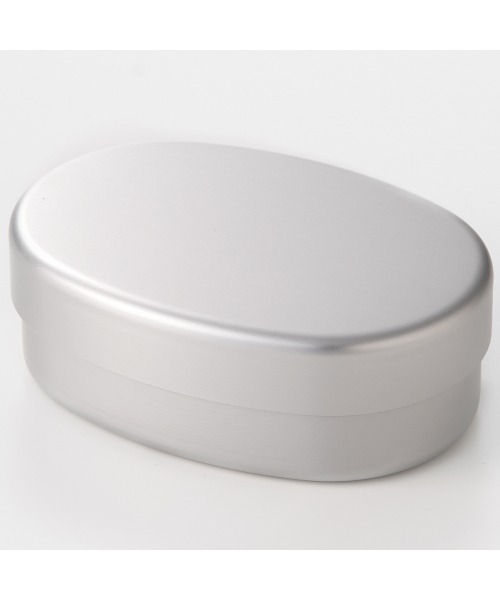 無印良品（ムジルシリョウヒン）の「アルミ弁当箱・小　約２８０ｍｌ／約９．５×１４×高さ５ｃｍ（お弁当箱・メンズ・シルバー・小）」の2枚目の写真