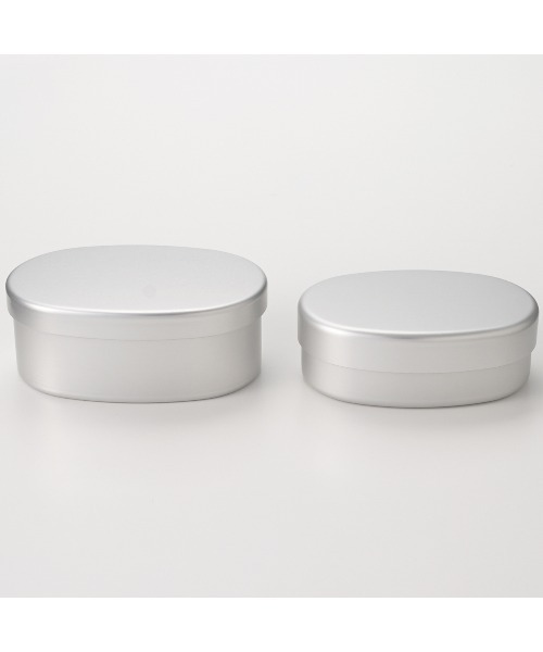 無印良品（ムジルシリョウヒン）の「アルミ弁当箱・小　約２８０ｍｌ／約９．５×１４×高さ５ｃｍ（お弁当箱・メンズ・シルバー・小）」の4枚目の写真