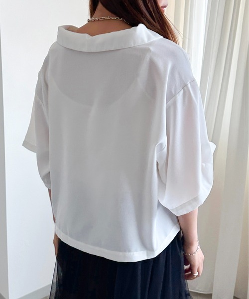 apres jour mignon（アプレジュールミニョン）の「アソートユルシャツ【ZOZOTOWN限定アイテム】（シャツ/ブラウス・レディース・グレー/オフホワイト/ブラック/ブラック系その他・X-LARGE/フリー）」の8枚目の写真