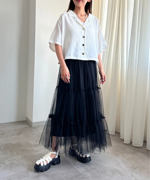 apres jour mignon（アプレジュールミニョン）の「アソートユルシャツ【ZOZOTOWN限定アイテム】（シャツ/ブラウス・レディース・グレー/オフホワイト/ブラック/ブラック系その他・X-LARGE/フリー）」の10枚目の写真