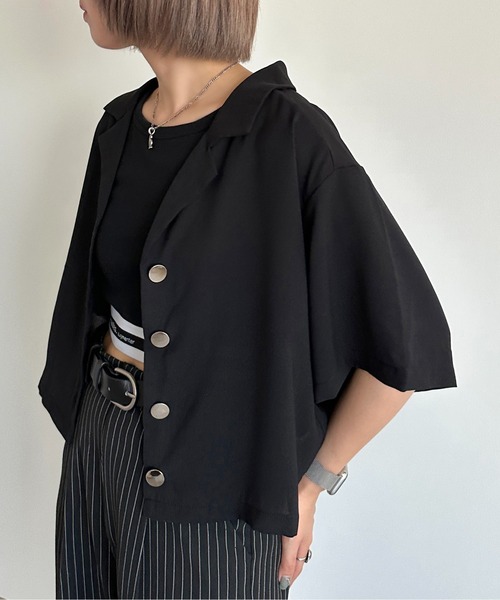 apres jour mignon（アプレジュールミニョン）の「アソートユルシャツ【ZOZOTOWN限定アイテム】（シャツ/ブラウス・レディース・グレー/オフホワイト/ブラック/ブラック系その他・X-LARGE/フリー）」の14枚目の写真