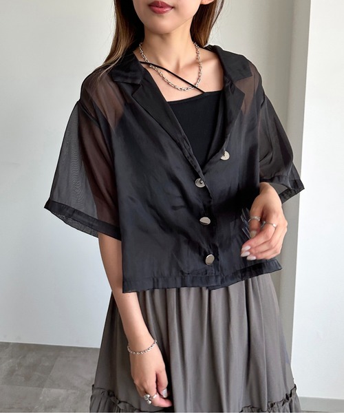 apres jour mignon（アプレジュールミニョン）の「アソートユルシャツ【ZOZOTOWN限定アイテム】（シャツ/ブラウス・レディース・グレー/オフホワイト/ブラック/ブラック系その他・X-LARGE/フリー）」の19枚目の写真