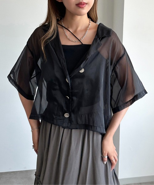 apres jour mignon（アプレジュールミニョン）の「アソートユルシャツ【ZOZOTOWN限定アイテム】（シャツ/ブラウス・レディース・グレー/オフホワイト/ブラック/ブラック系その他・X-LARGE/フリー）」の20枚目の写真