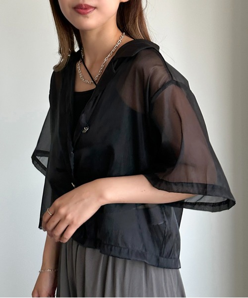 apres jour mignon（アプレジュールミニョン）の「アソートユルシャツ【ZOZOTOWN限定アイテム】（シャツ/ブラウス・レディース・グレー/オフホワイト/ブラック/ブラック系その他・X-LARGE/フリー）」の21枚目の写真