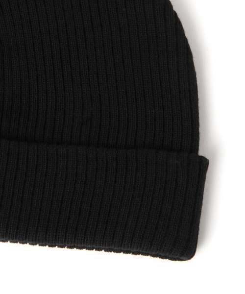 BAYFLOW（ベイフロー）の「ショートビーニー（ニットキャップ/ビーニー・メンズ・ナチュラル/ブラック/グリーン・FREE）」の6枚目の写真