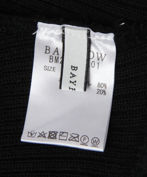 BAYFLOW（ベイフロー）の「ショートビーニー（ニットキャップ/ビーニー・メンズ・ナチュラル/ブラック/グリーン・FREE）」の9枚目の写真