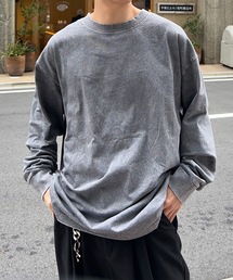 B.R.U（ブル）の「【ヴィンテージライク】ピグメント加工Tシャツ / ロンT（Tシャツ/カットソー）」